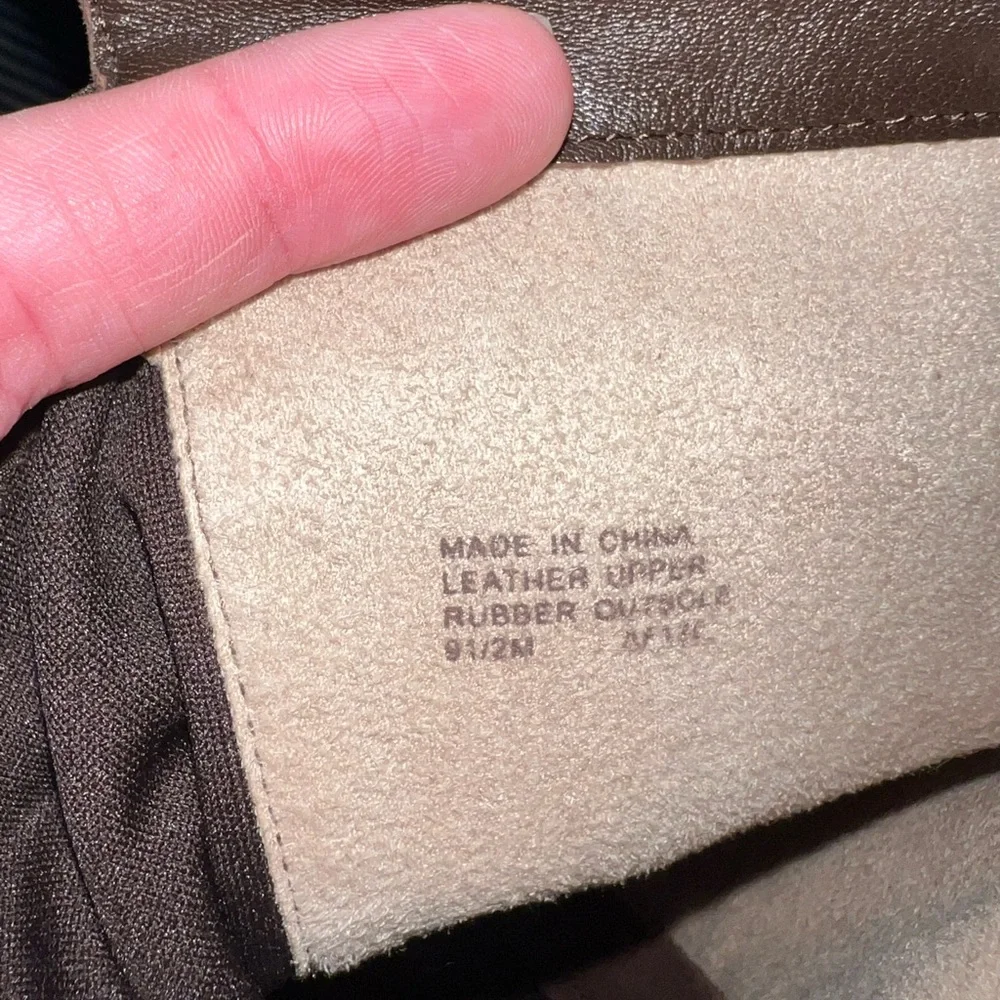 Michael Kors Dark Brown Leather Knee High Equestrian Riding Boots 9.5